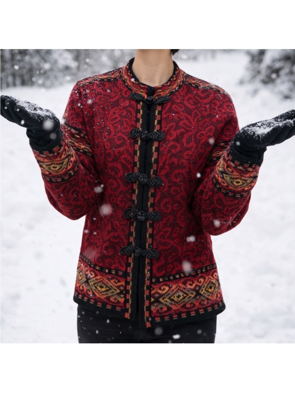 Coldwater Creek Vintage Icelandic Design Sweater